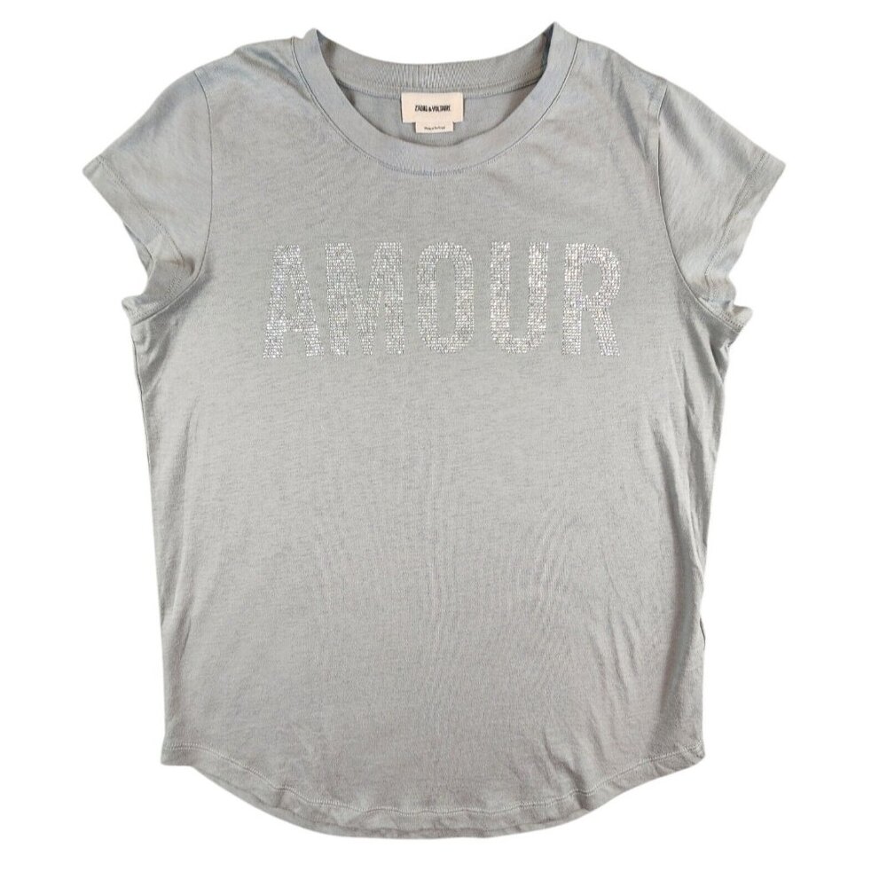Zadig & Voltaire Light Gray Amour Tee